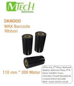 SKADOO WAX Barcode Ribbon 110 mm * 300 Meter